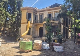Aspecto de las obras que ya han comenzado en el edificio.