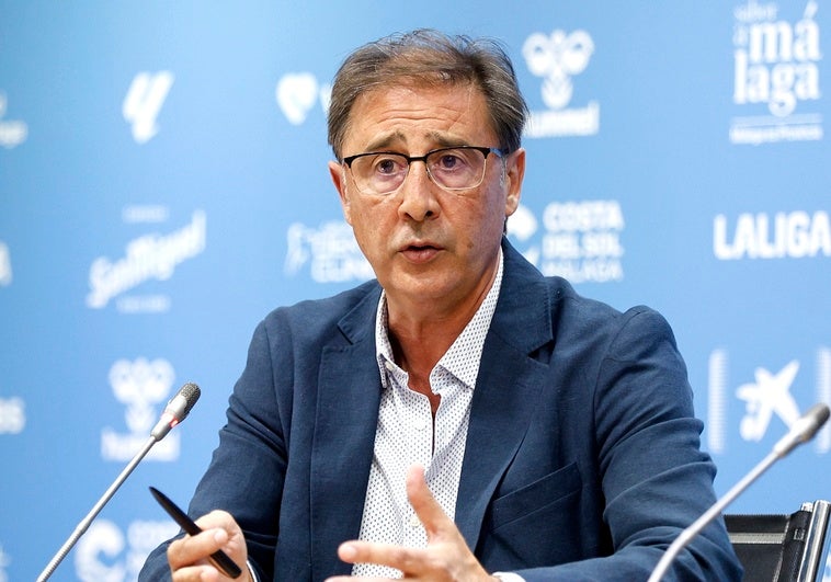 Loren Juarros, durante la comparecencia del martes.