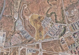 Localización de los terrenos del sector de Soliva Oeste.