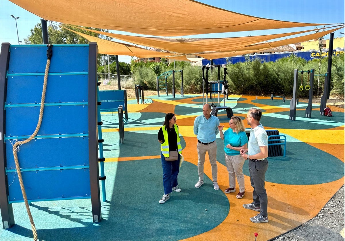 Las obras del nuevo gimnasio del parque La Loma de Fuengirola terminarán este mes de junio
