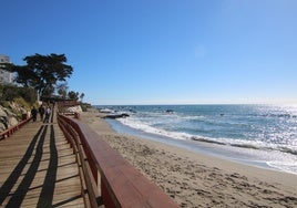 Vista del litoral de Mijas.