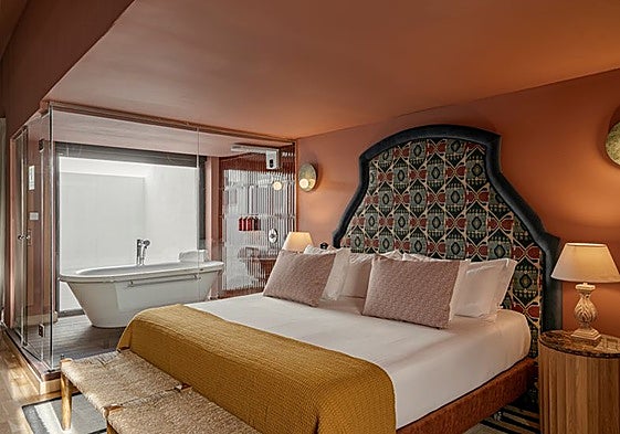 Vista de una de las suites del cinco estrellas de Vincci en Málaga.