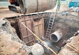 Imagen de los trabajos en la Avenida de la Aurora.