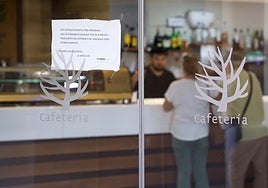 La cafetería de Parcemasa, este mismo miércoles por la mañana.