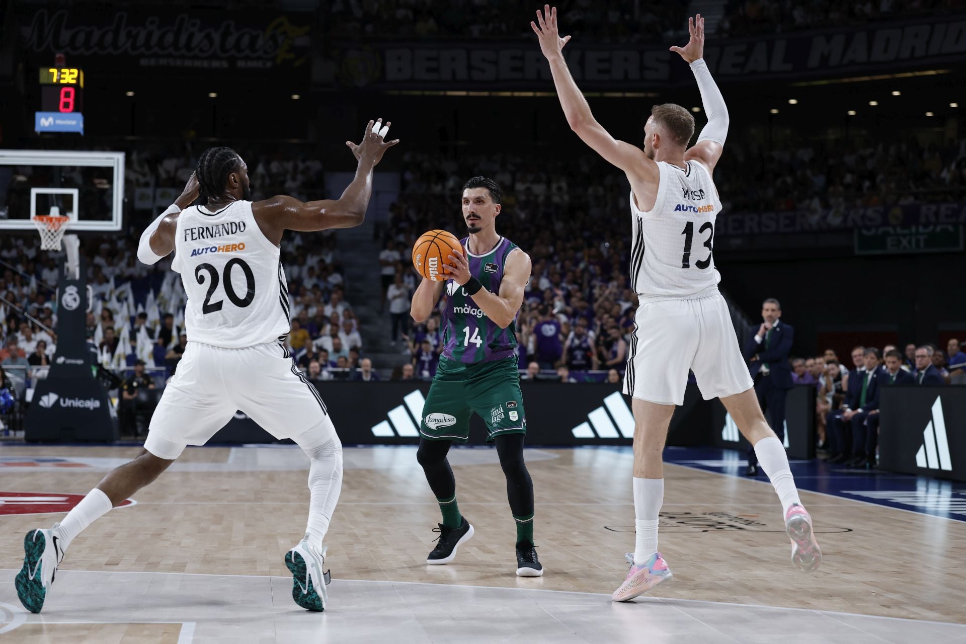 Las mejores imágenes del primer partido de las semifinales Unicaja-Real Madrid