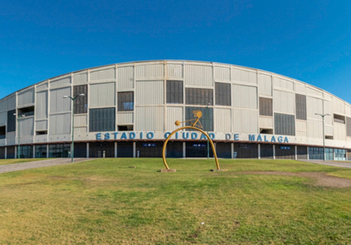 Panorámica del estadio Ciudad de Málaga.