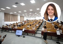 Una imagen de Andrea Moreno, la alumna con mejor nota en la última selectividad.