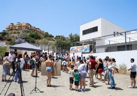 Participantes en la concentración.
