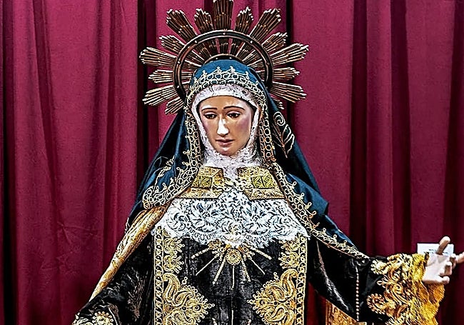 Santa Teresa de Jesús para el altar del Carmen de Pedregalejo.