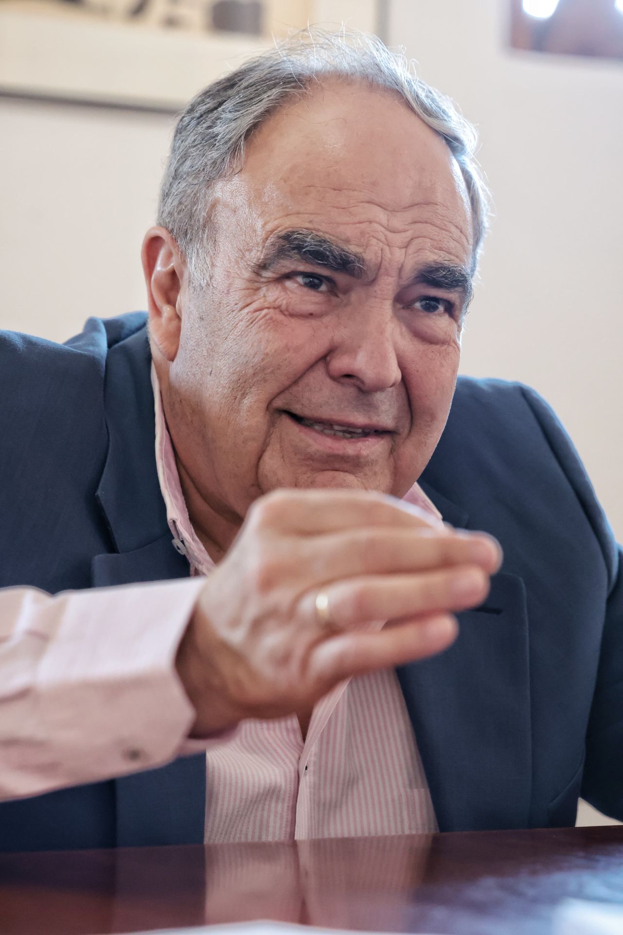 Luque, en un momento de la entrevista con SUR, que se desarrolló en el Ateneo de Málaga.