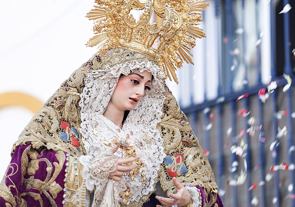Horario e Itinerario Procesión Extraordinaria María Santísima de la Trinidad. Málaga 25 de Octubre del 2025