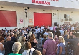 Imagen de archivo de la concentración el pasado 9 de junio en Manilva en contra del cierre del retén.