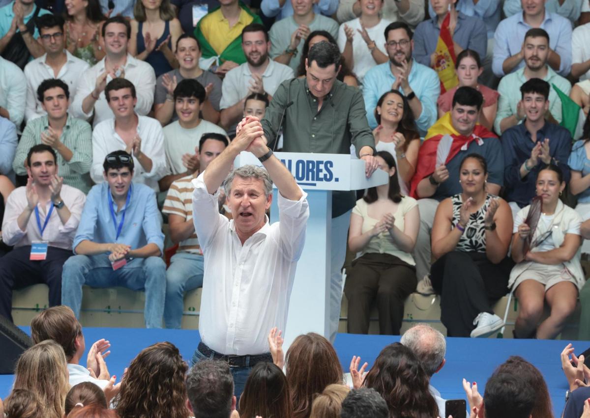 Imagen secundaria 1 - Feijóo insiste desde Málaga en pedir elecciones para «dar una oportunidad a la buena política»