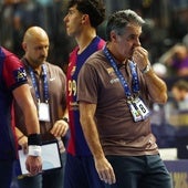 Antonio Carlos Ortega, cabizbajo en la semifinal jugada el sábado en Colonia ante el Magdeburgo.