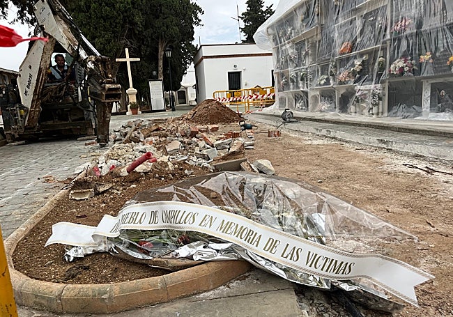 Ofrenda floral realizada el pasado sábado.