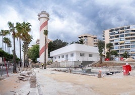 Las obras del faro de Marbella están entrando en su recta final