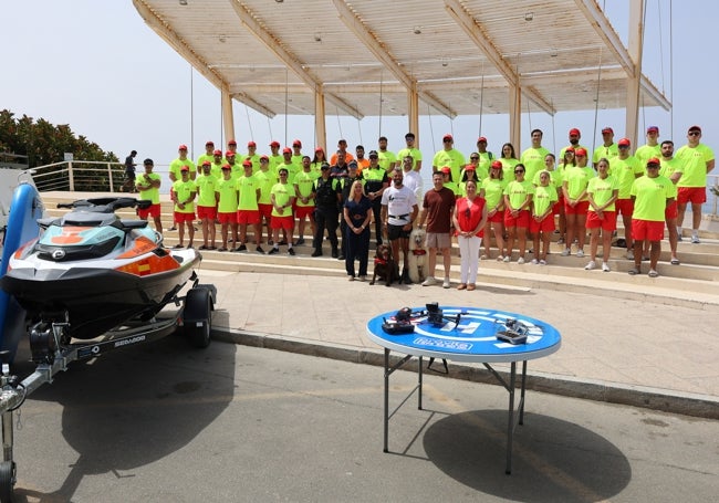 Acto de presentación del dispositivo de playas previsto en Torrox.