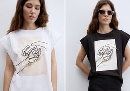 La camiseta se podrá adquirir en blanco o en negro.
