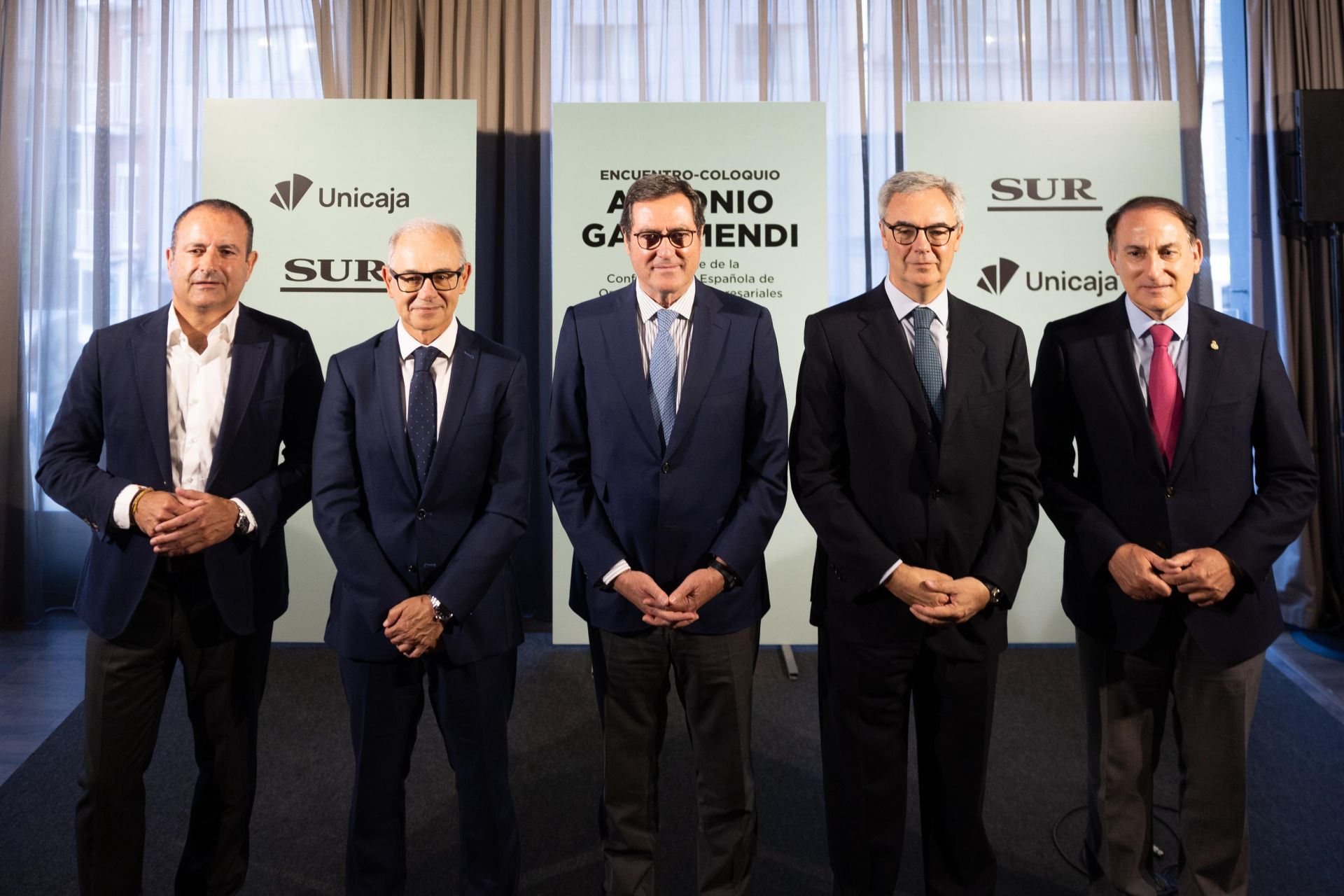 El foro SUR con el presidente de la CEOE, Antonio Garamendi, en imágenes