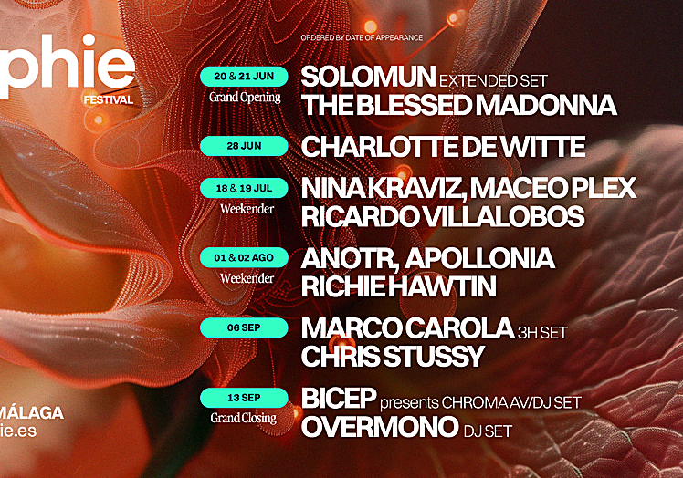 Cartel completo de Sophie para este verano.