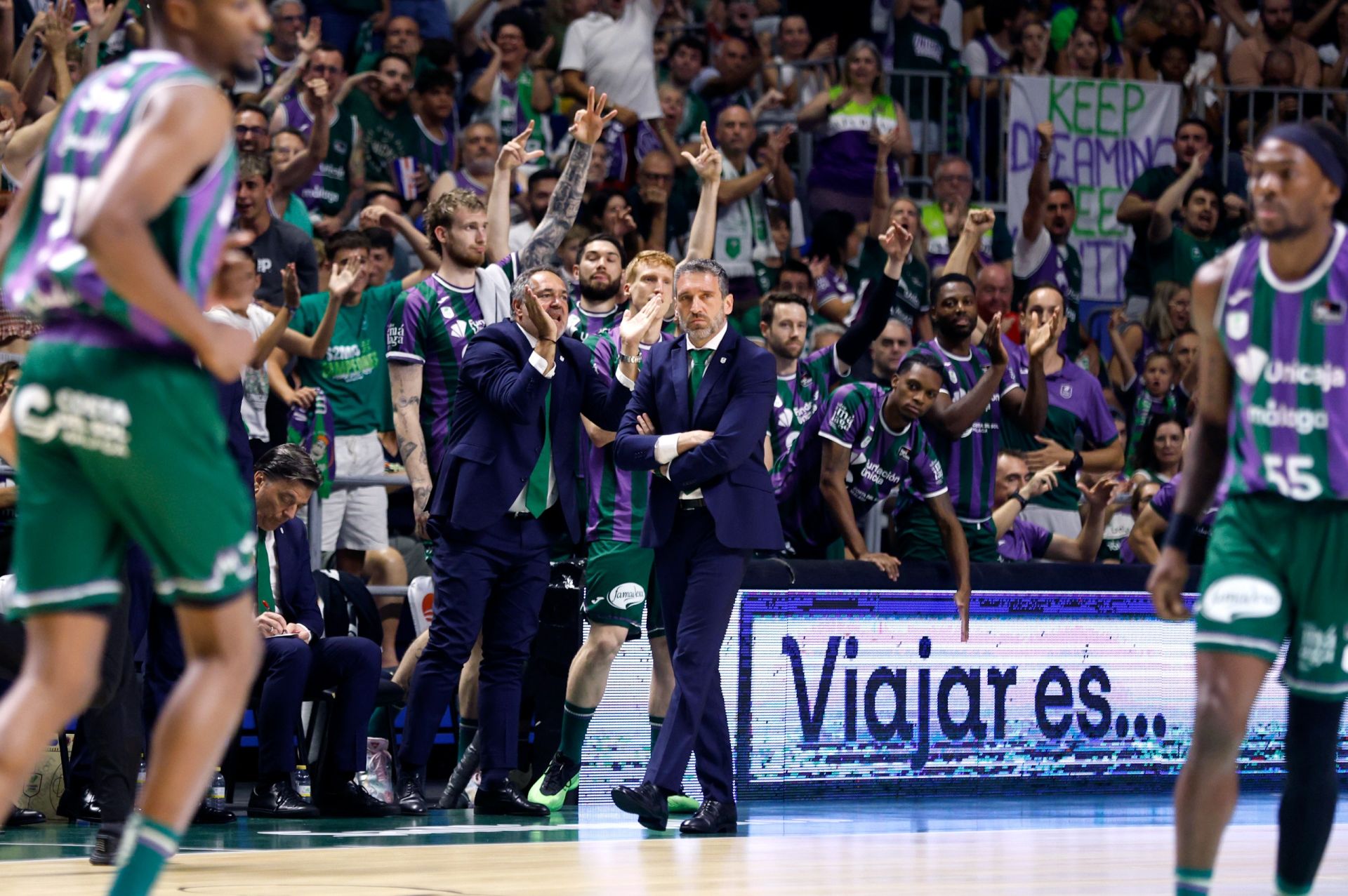 El cuarto duelo entre Unicaja y Real Madrid, en imágenes