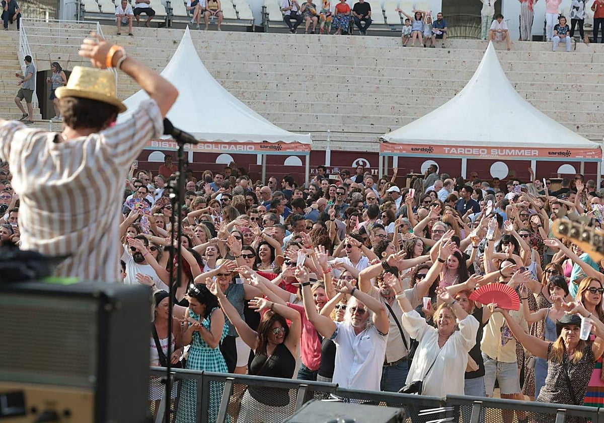 La plaza de toros La Malagueta el pasado sábado, durante el Tardeo Summer.