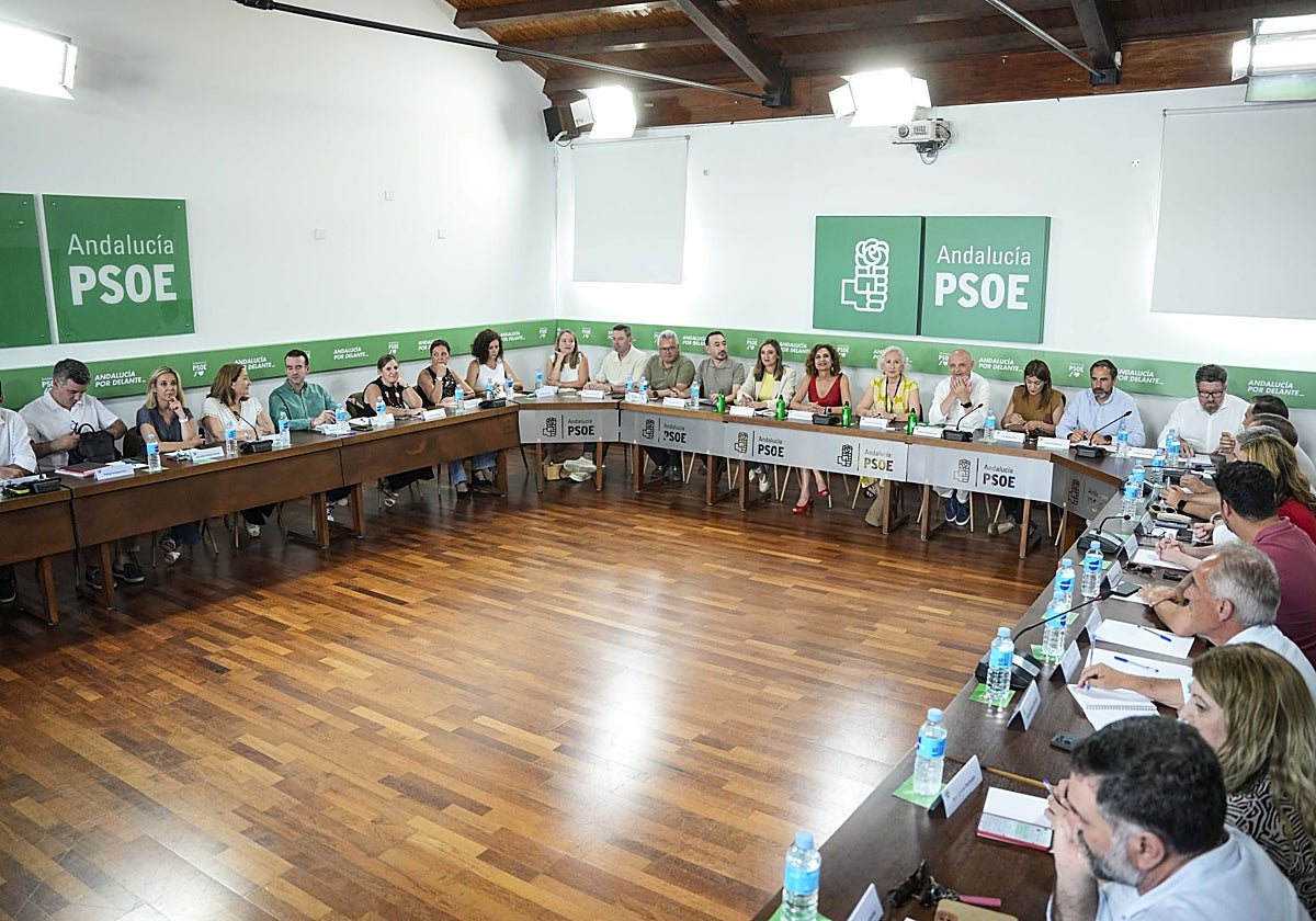 Montero presidió la Ejecutiva del PSOE de Andalucía,
