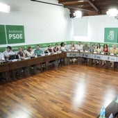 Montero presidió la Ejecutiva del PSOE de Andalucía,