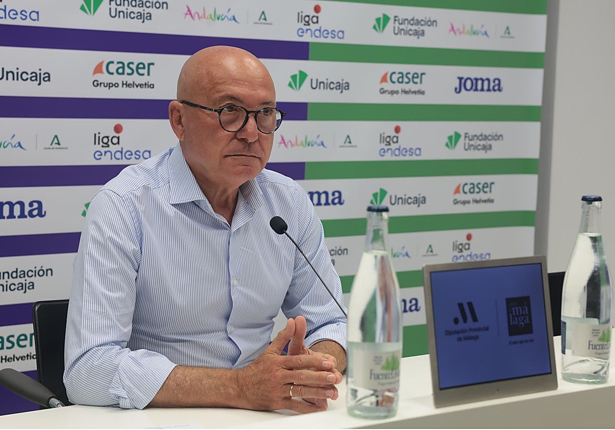 El presidente del Unicaja, Antonio López Nieto.