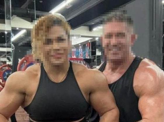 Zunilda y Jarred en el gimnasio, una imagen difundida por la familia durante la búsqueda.
