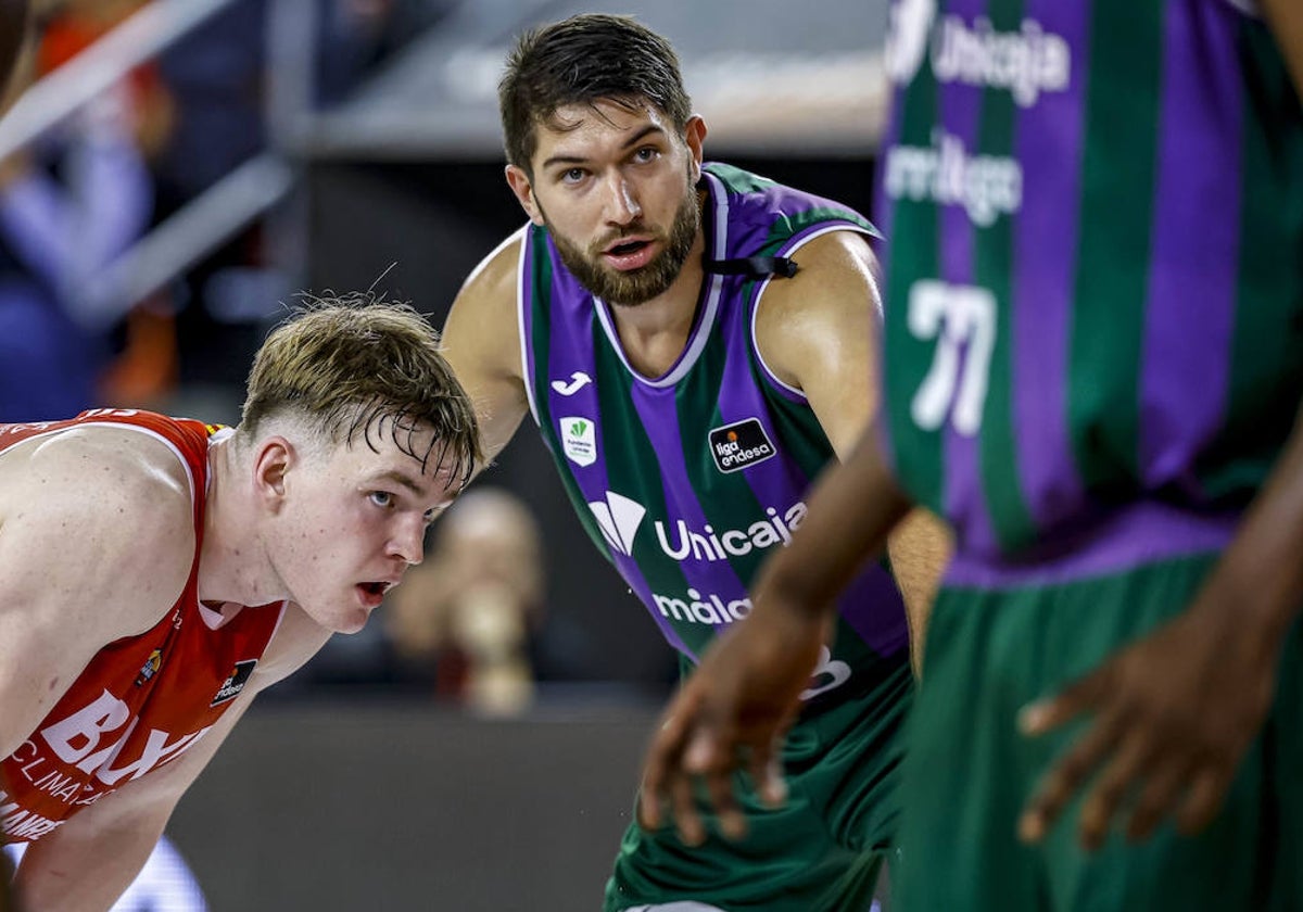 Killian Tillie, en el partido ante el Manresa.