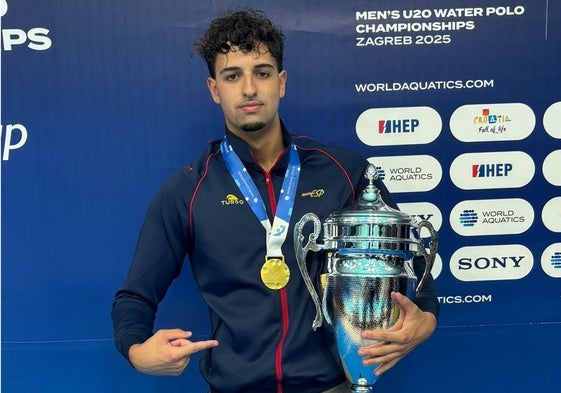 El año dorado del malagueño Saúl Granados: de su debut en la élite del waterpolo al título Mundial sub-20