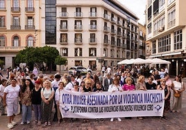 Concentración en denuncia de la violencia de género, el pasado 10 de junio.