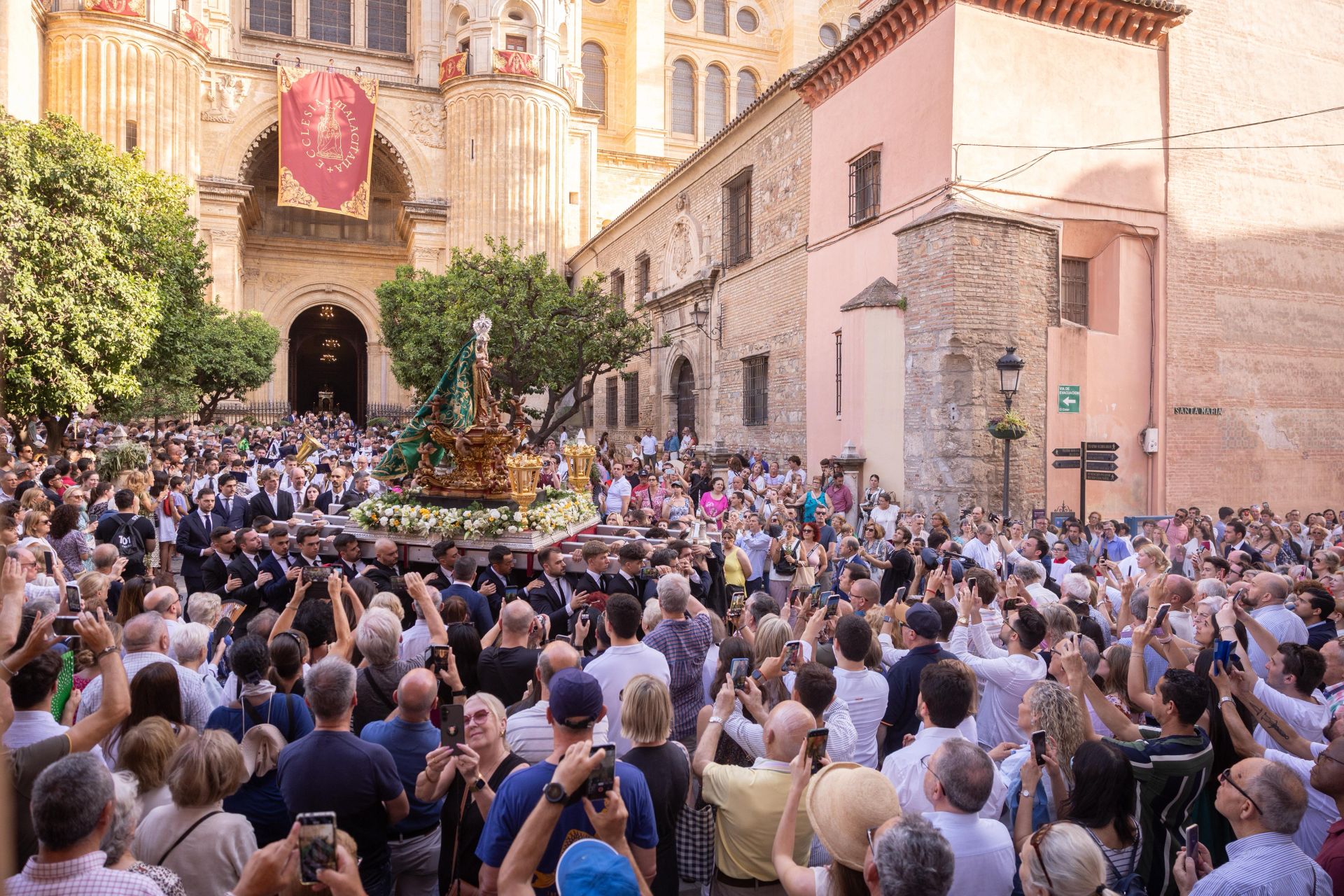 La procesión del Corpus por el Centro de Málaga, en imágenes