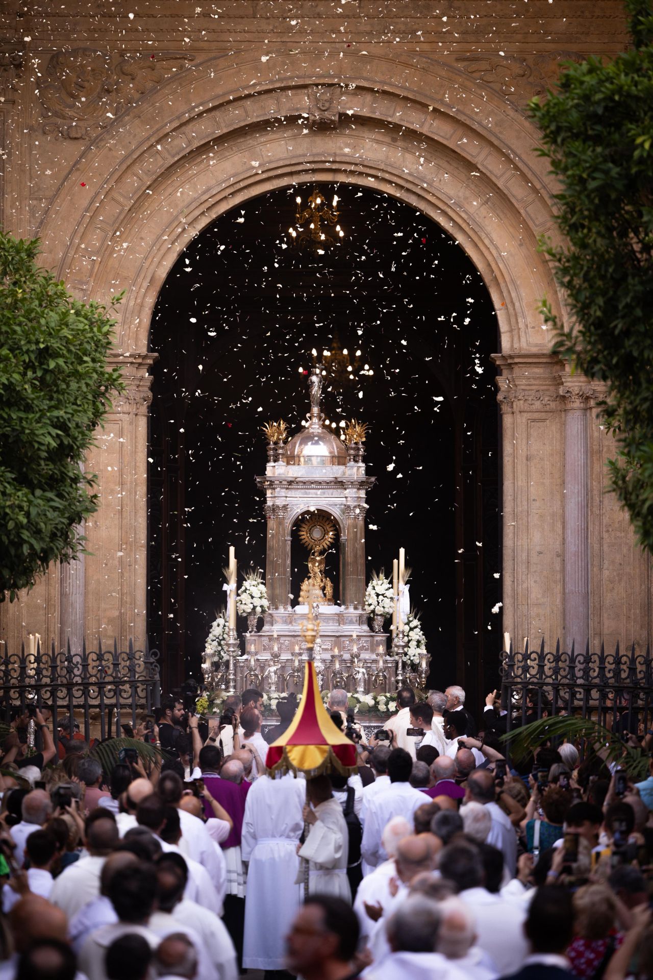 La procesión del Corpus por el Centro de Málaga, en imágenes