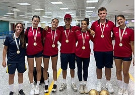 Protagonismo malagueño en la hazaña mundial de las selecciones de balonmano-playa