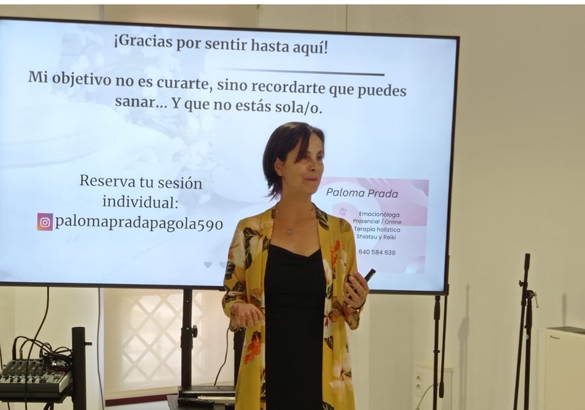 Paloma Prada Pagola, en la presentación de su nuevo proyecto empresarial.
