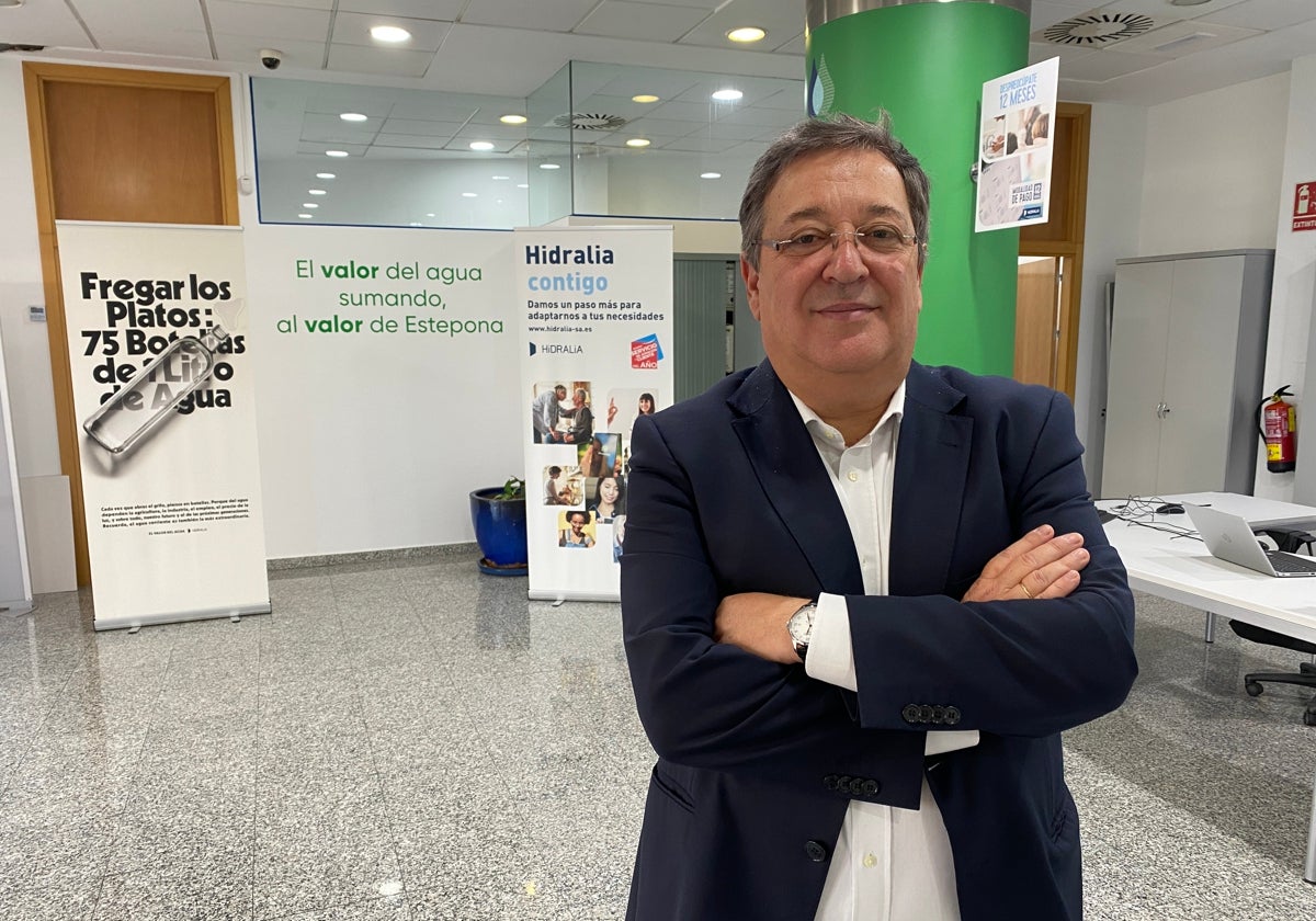 Fulgencio Díaz Madrid, director ejecutivo de Hidralia en la oficina de Estepona.