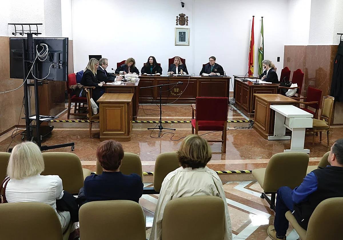 Abraira toma la palabra durante una vistilla celebrada en Málaga.