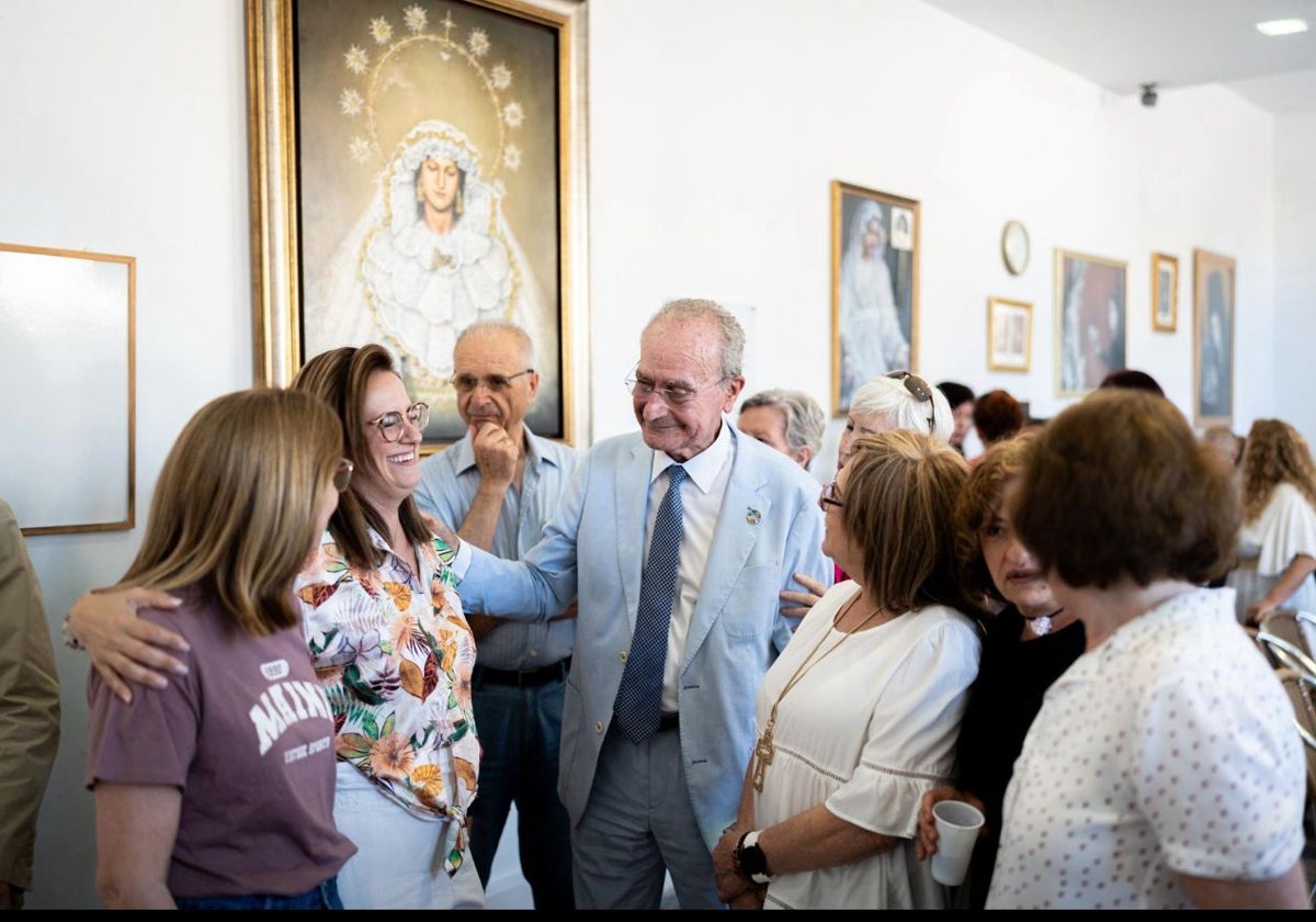 Días atrás con los miembros de la Asociación Victoriana de Capuchinos, que visitó por la tarde.