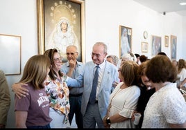 Días atrás con los miembros de la Asociación Victoriana de Capuchinos, que visitó por la tarde.