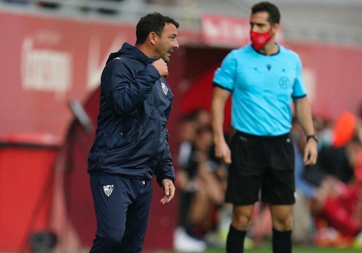 Alejandro Acejo, durante su etapa en la cantera del Málaga.