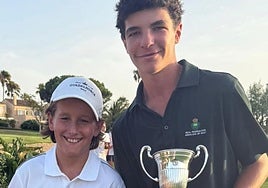 Los malagueños Óliver De Wint y Diego Gross, campeones de España de golf en categoría infantil y benjamín