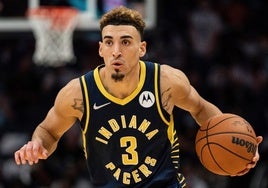Chris Duarte, durante su etapa en los Pacers de Indiana.