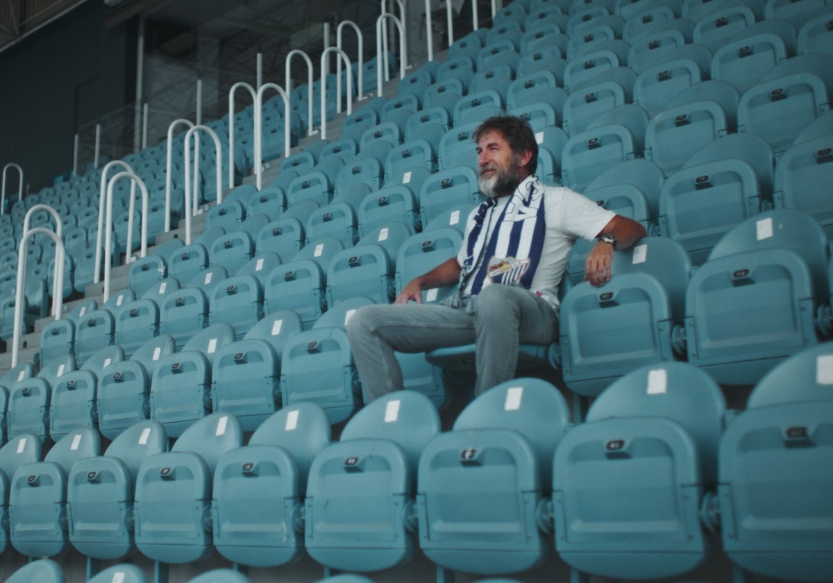 Antonio de la Torre, en el 'spot' publicitario con el Málaga que protagonizó recientemente.