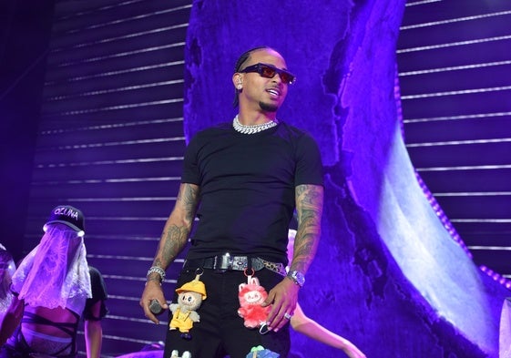 Ozuna, durante su concierto en Marenostrum Fuengirola.