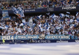 El sector de Malaka Hinchas, en un partido de esta última temporada.