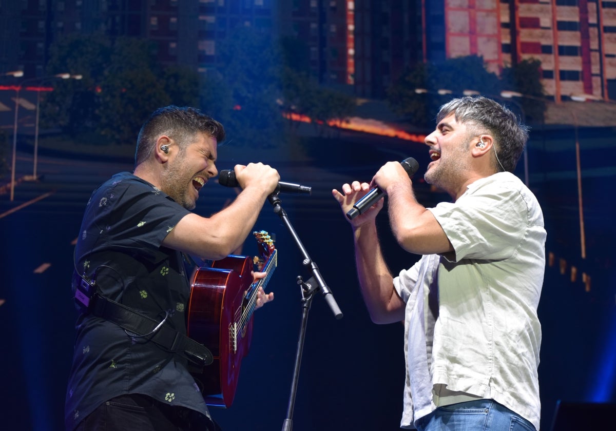 Estopa, durante su show en el Weekend Beach Festival.