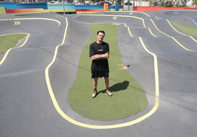 La pista Pump Track de BMX, uno de los diseños de Víctor García en Alhaurín de la Torre.