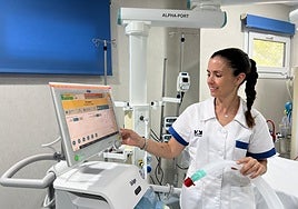 Imagen del ventilador de la UCI del Hospital HM Santa Elena.